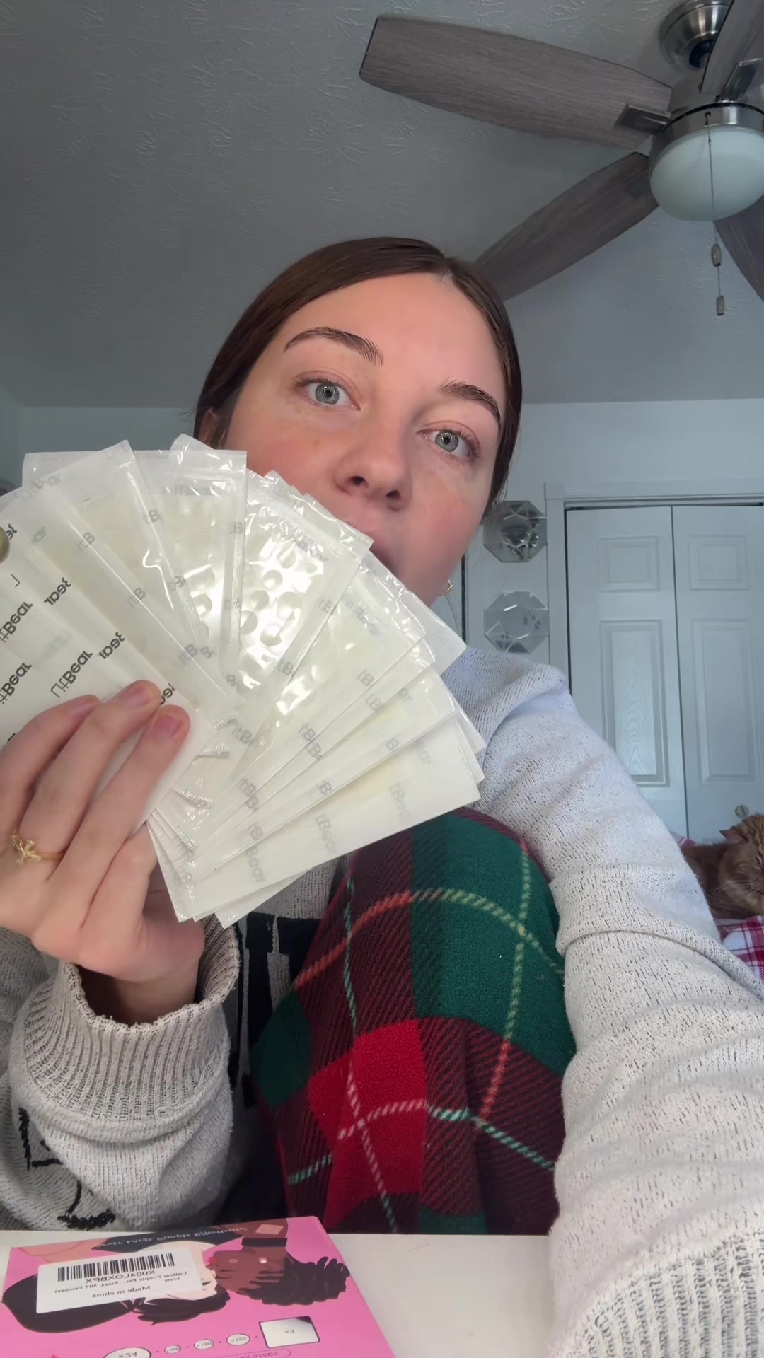 TikTok post by @mollyemurphy for LitBear. Caption reads: @LitBear obsessed with these patches! #fyp [...].