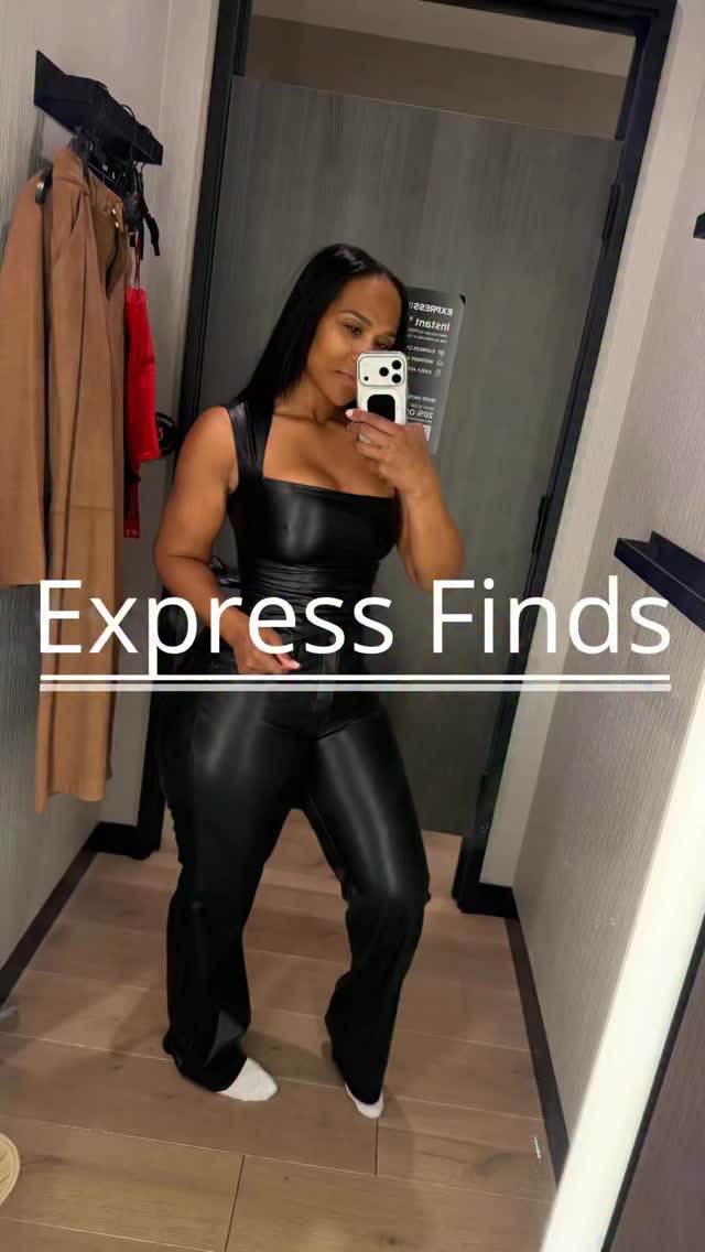 Instagram post by @biancasamonefinds for Express. Caption reads: Comment 🔗 to receive the link in your....