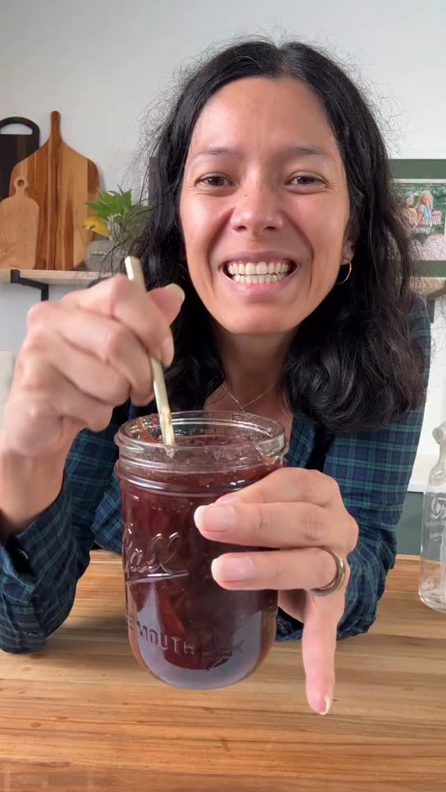 Instagram post by @plantbasedonabudget for Grapes from California. Caption reads: Today we are making homemade California grape jam!....