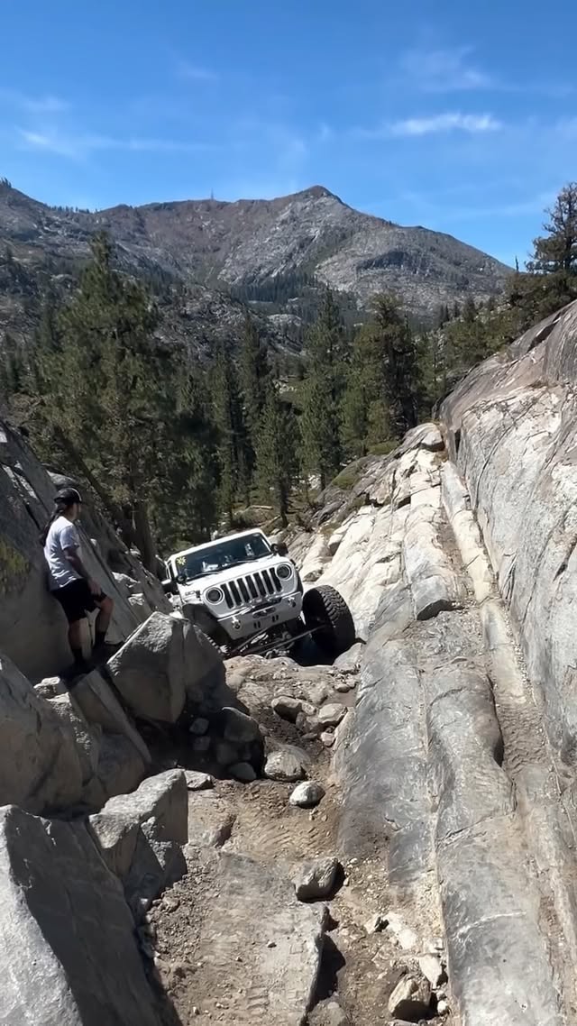 Instagram post by @trail__raiders for ORACLE Lighting. Caption reads: Fordyce Winch Hill 1. #fordyce #offroad #4x4 #jeep....