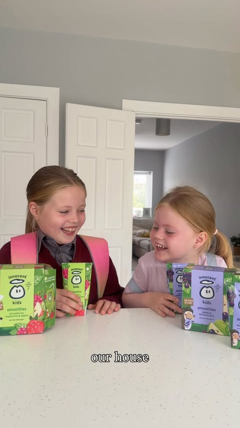 Instagram post by @ruby_neeson_ for Innocent Drinks. Caption reads: AD Back to School morning made easier with....