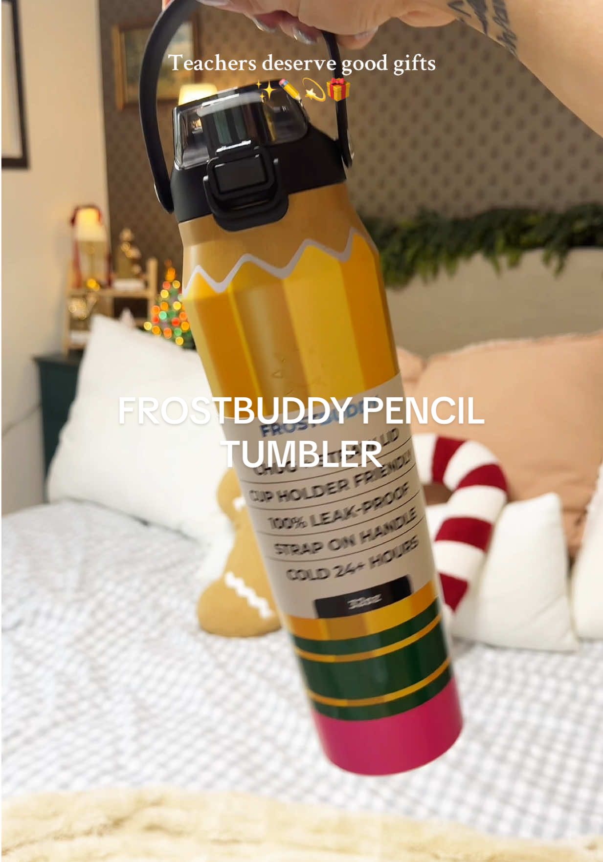 TikTok post by @chantlycaree for FrostBuddy. Caption reads: Bottle Buddies ✏️@Frost Buddy #bottlebuddy....