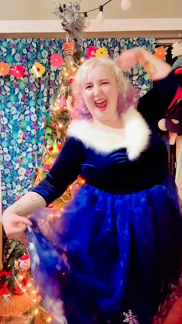 Instagram post by @vicksipixiecosplay for Unique Vintage. Caption reads: This took me ALL DAY! I’m so excited to show you....