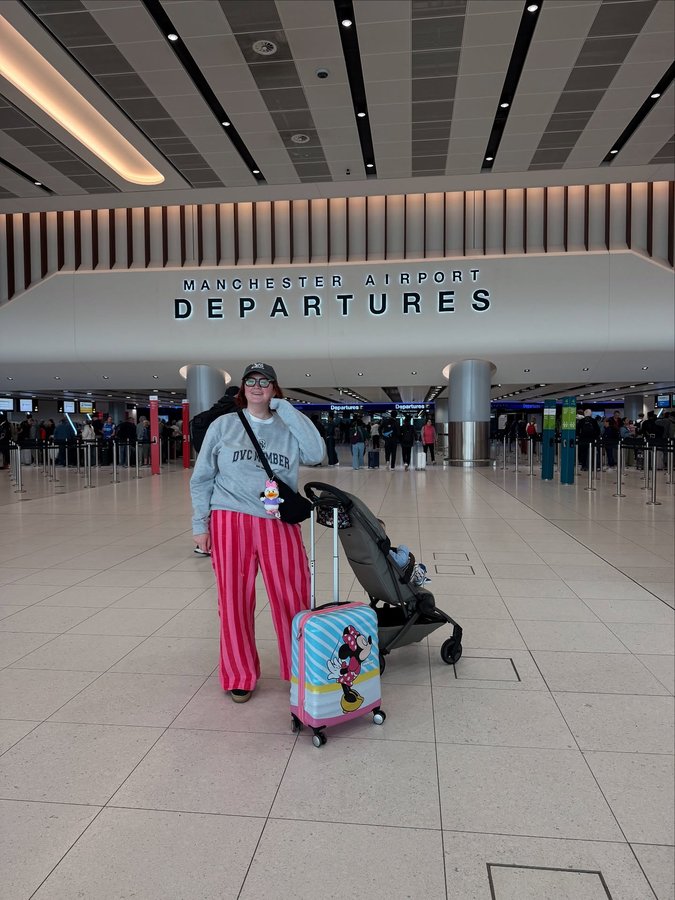 Instagram post by @bethanyfrancesca_ for Joolz. Caption reads: [...] at the airport? 😂❤️🐭✨ 

spy the new....