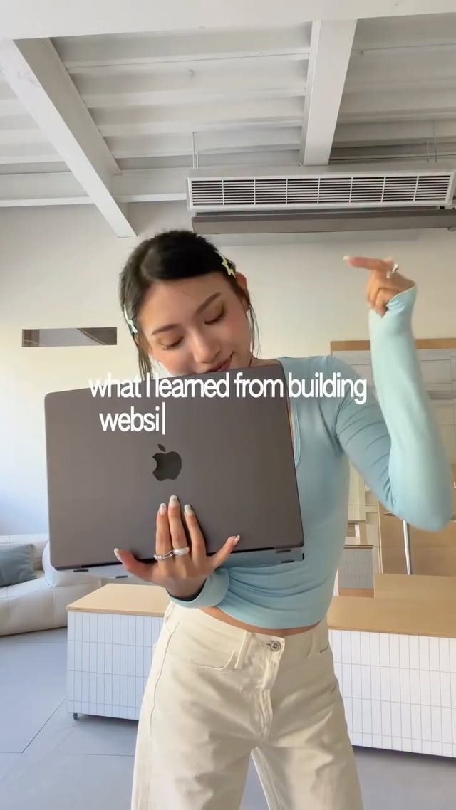 Instagram post by @designbarbiana for Wix Studio. Caption reads: [...] learned from building websites with....