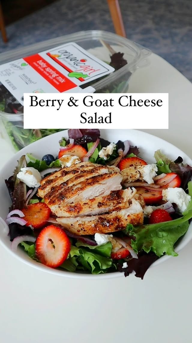 Instagram post by @danielles_eats_ for organicgirl. Caption reads: [...] your menu all summer long! I'm using....