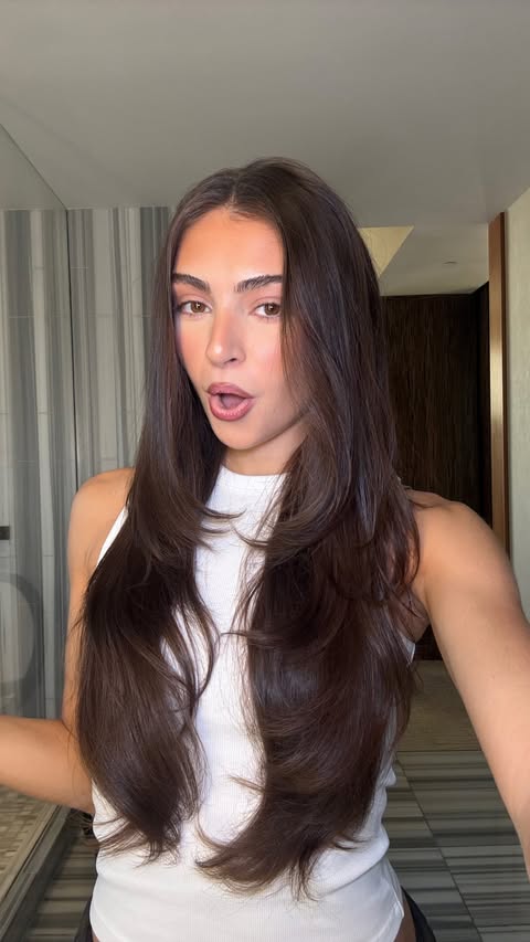 Instagram post by @ashleylamarca for Revlon Hair Tools. Caption reads: trust me when I say the new @revlonhairtools....