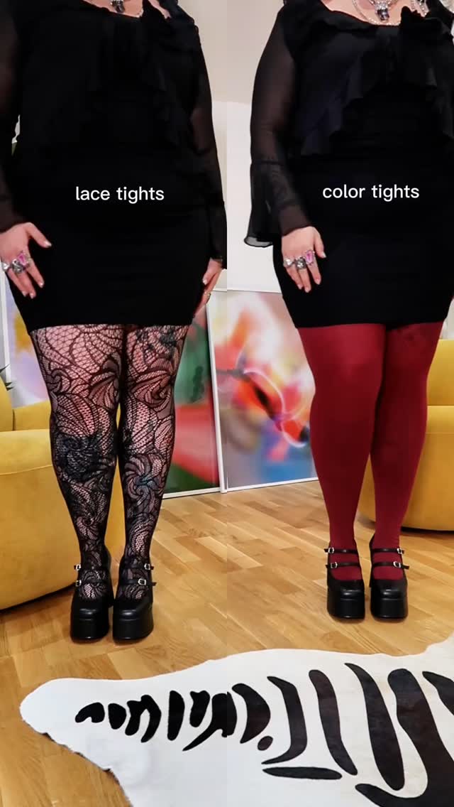 Instagram post by @lunahods for Snag Tights. Caption reads: Styling tip straight from the Snag fashion desk....