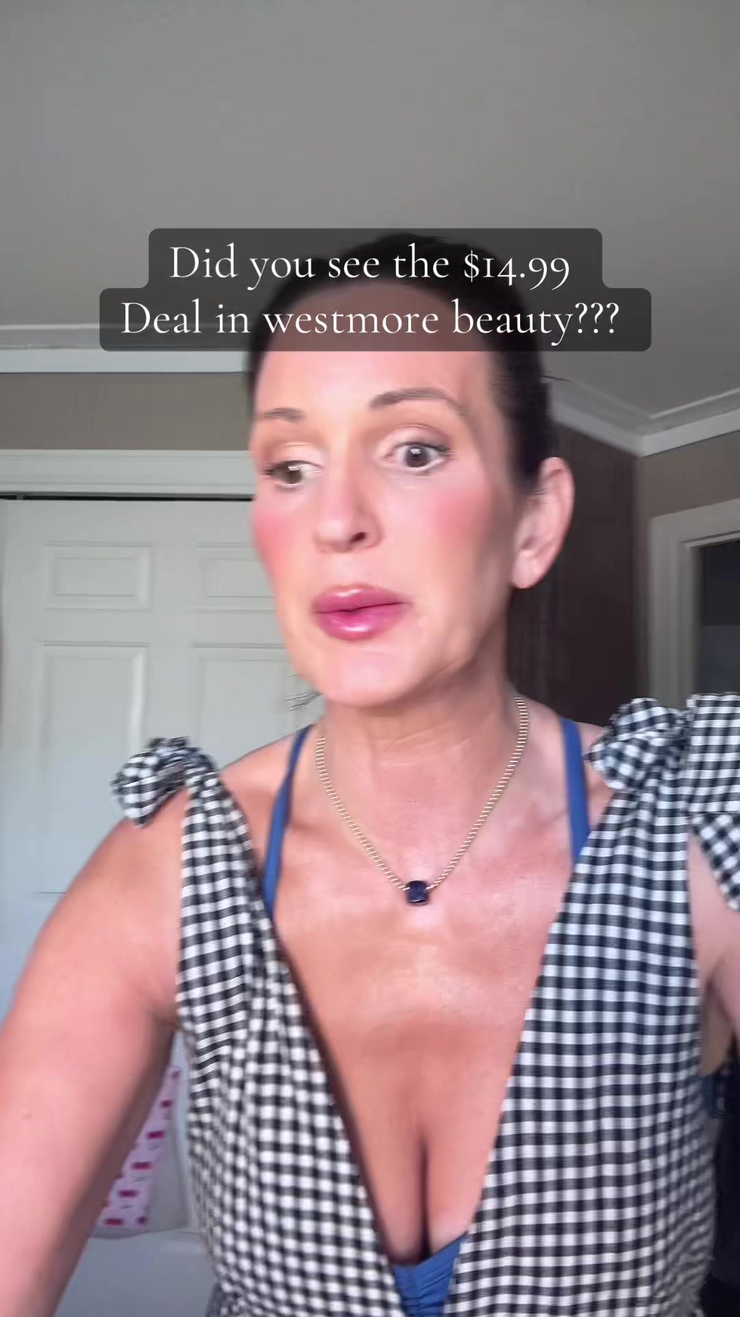 TikTok post by @therealandeerae for Westmore Beauty. Caption reads: @Westmore Beauty will never be $14.99 and [...].