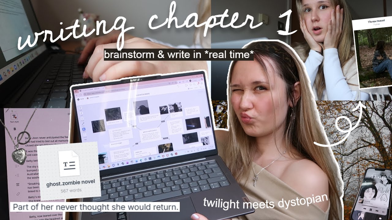 YouTube post by @ananeu for Divoom. Caption reads: starting to write a NEW BOOK! brainstorming &....