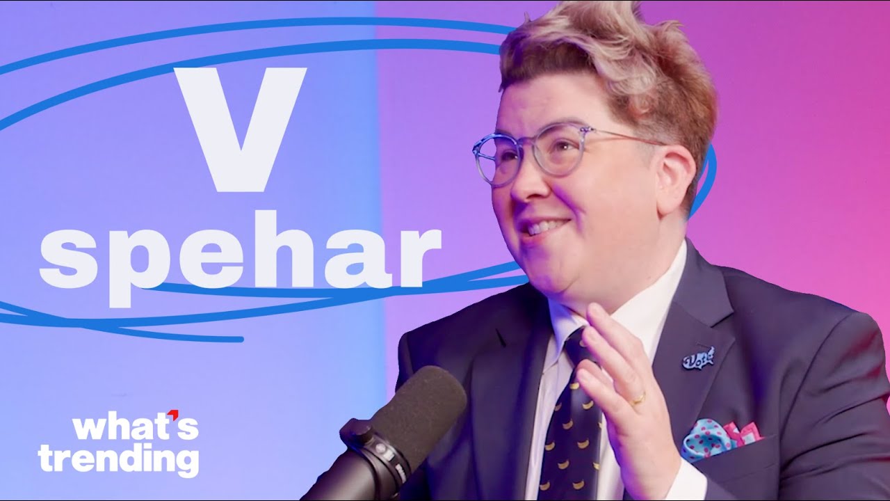 YouTube post by @WhatsTrending for What's Trending. Caption reads: V Spehar: How TikTok is Changing the News Game |....