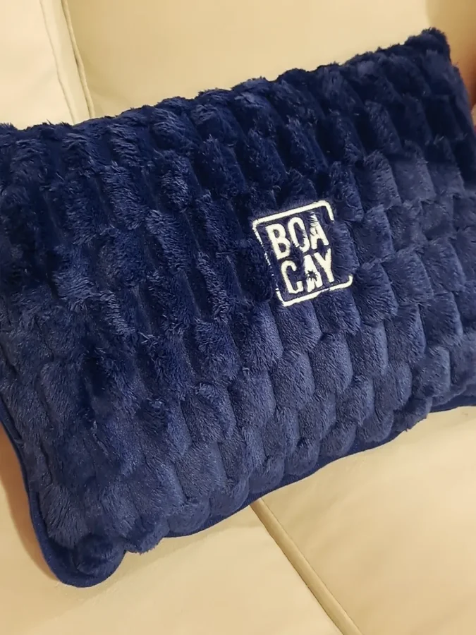 Instagram post by @producttesterreviewer for Stack Influence. Caption reads: Meet my travel buddy! The super soft @boacay soft....