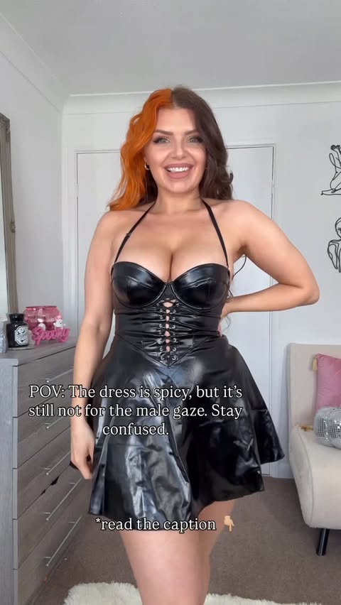 Instagram post by @gemmalago for Ann Summers. Caption reads: This dress? Yes, it’s sexy. It’s bold. It’s a....