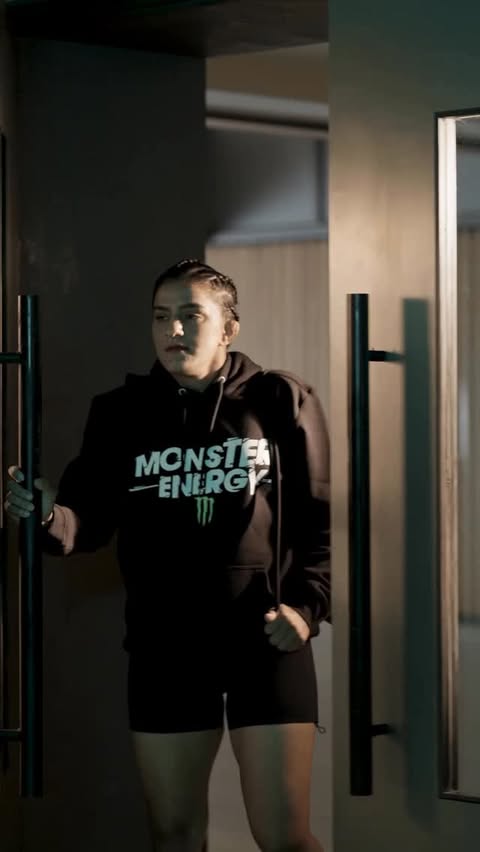 Instagram post by @rituphogat48 for Monster Energy. Caption reads: [...] #ad #rituphogat #monsterenergy....
