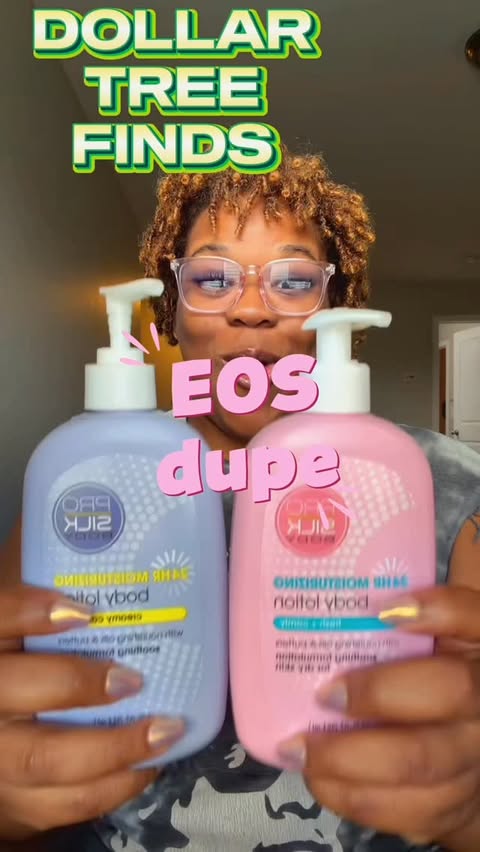 Instagram post by @tie_air_uh for Dollar Tree. Caption reads: We love a GOOD dupe!!!! @dollartree has really....