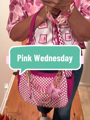 TikTok post by @ocgrl4life for The Gold Blush. Caption reads: I am wearing PINK 🌸 for my mama. #mom #aunts....