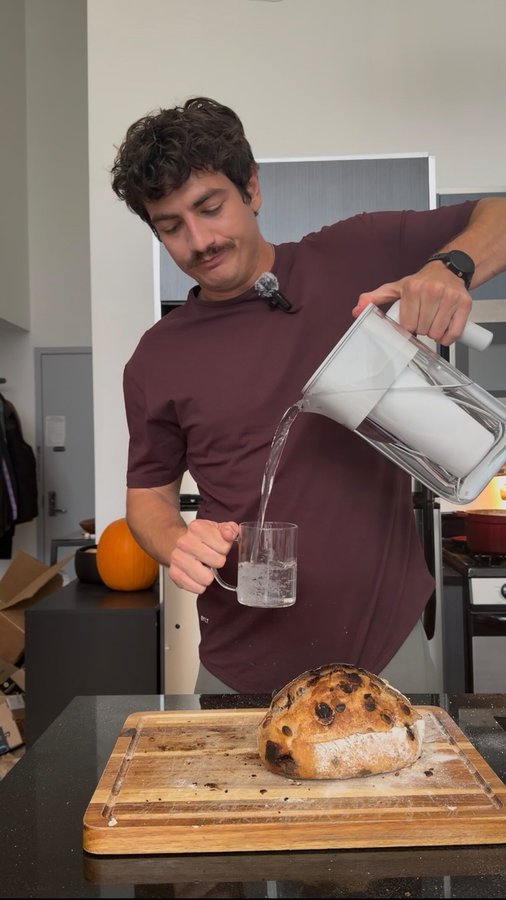 Instagram post by @crustbycarson for Culligan. Caption reads: #CulliganPartner my race day prep is brought to....