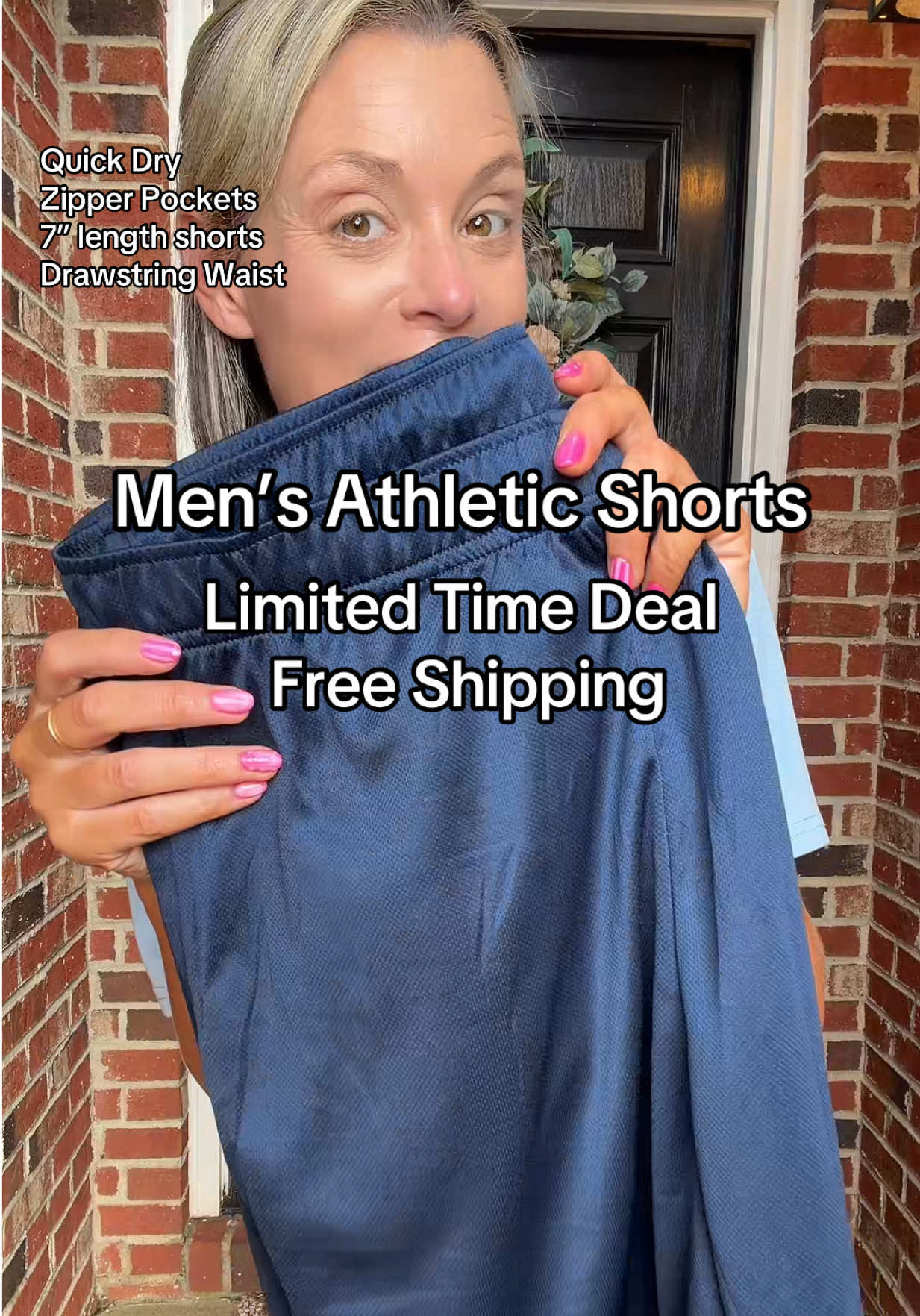 TikTok post by @wphillips829 for MAGCOMSEN. Caption reads: @Magcomsen these athletic shorts are a steal! Grab....