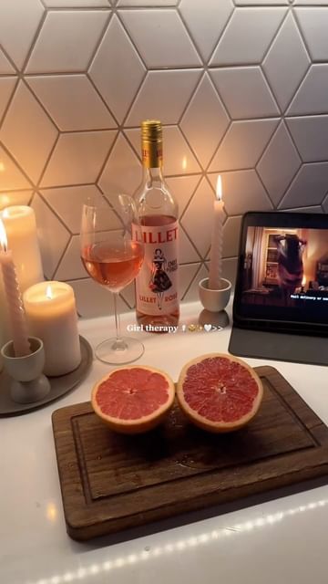 Instagram post by @toryiabts for Lillet. Caption reads: Girl therapy is baking, watching Emily in Paris....