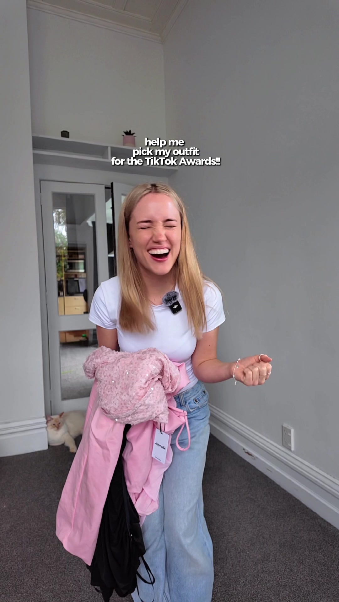 TikTok post by @rachael_h99 for Showpo. Caption reads: Which @Showpo. dress should I wear? 💖....