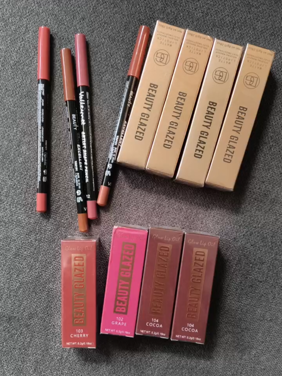 TikTok post by @rossskincare88 for Beauty Glazed. Caption reads: [...] Shall we try them together?💋💕....