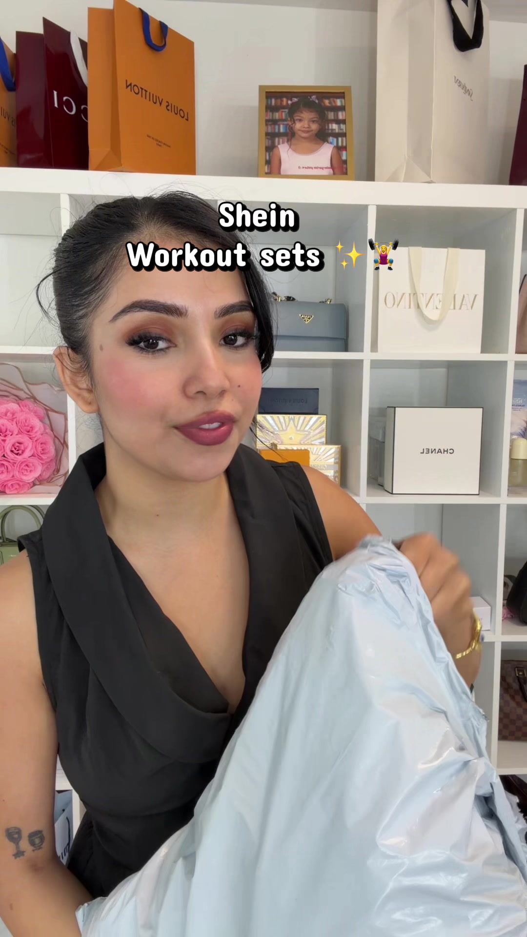 TikTok post by @sitabhattarai2219 for SHEIN Sports. Caption reads: [...] @SHEIN @SHEIN US #sheintrends #sheinsports....