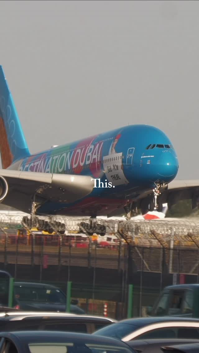 Instagram post by @elemer.aviation for Emirates. Caption reads: What’s your best therapy?😍✈️
.
.
.
.
.
#emirates....