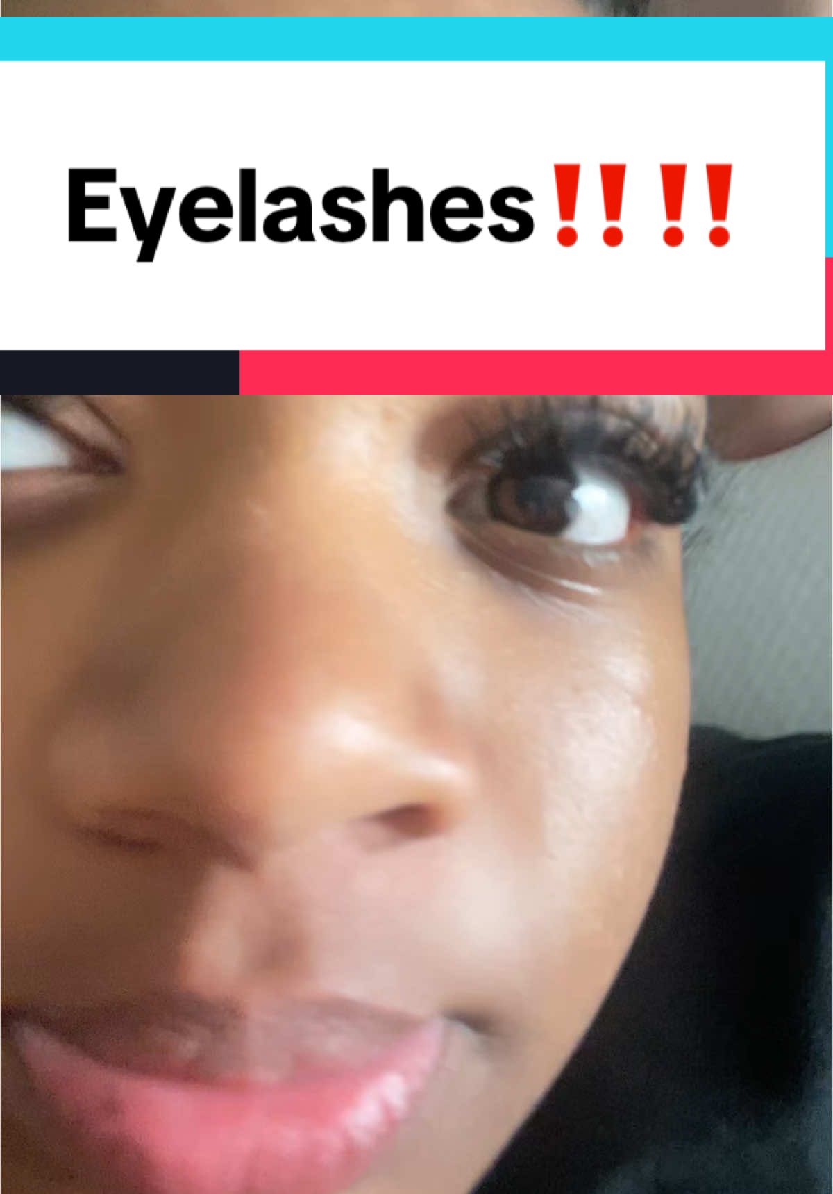TikTok post by @patsvariety1958 for Eyeshine Cosmetics. Caption reads: [...] game with Eyeshine eyelash glue! @Eyeshine....