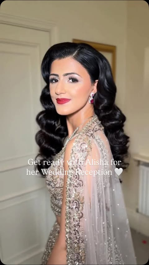 Instagram post by @marlenaluczak for Cliphair. Caption reads: Get ready with Alisha for her wedding reception....