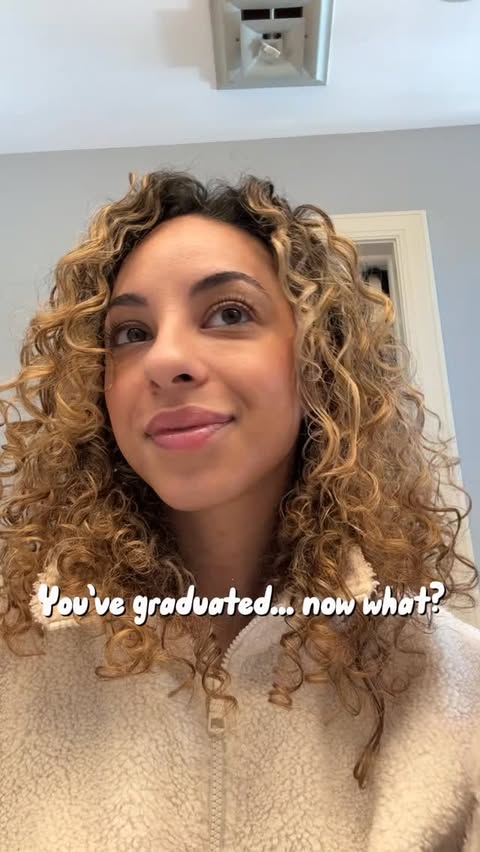 Instagram post by @fitlittlehygienist for Indeed. Caption reads: #IndeedPartner Graduating doesn’t come with a....