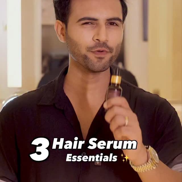Instagram post by @tarunmolri for Indulekha. Caption reads: Before you buy another hair serum, WATCH THIS!....