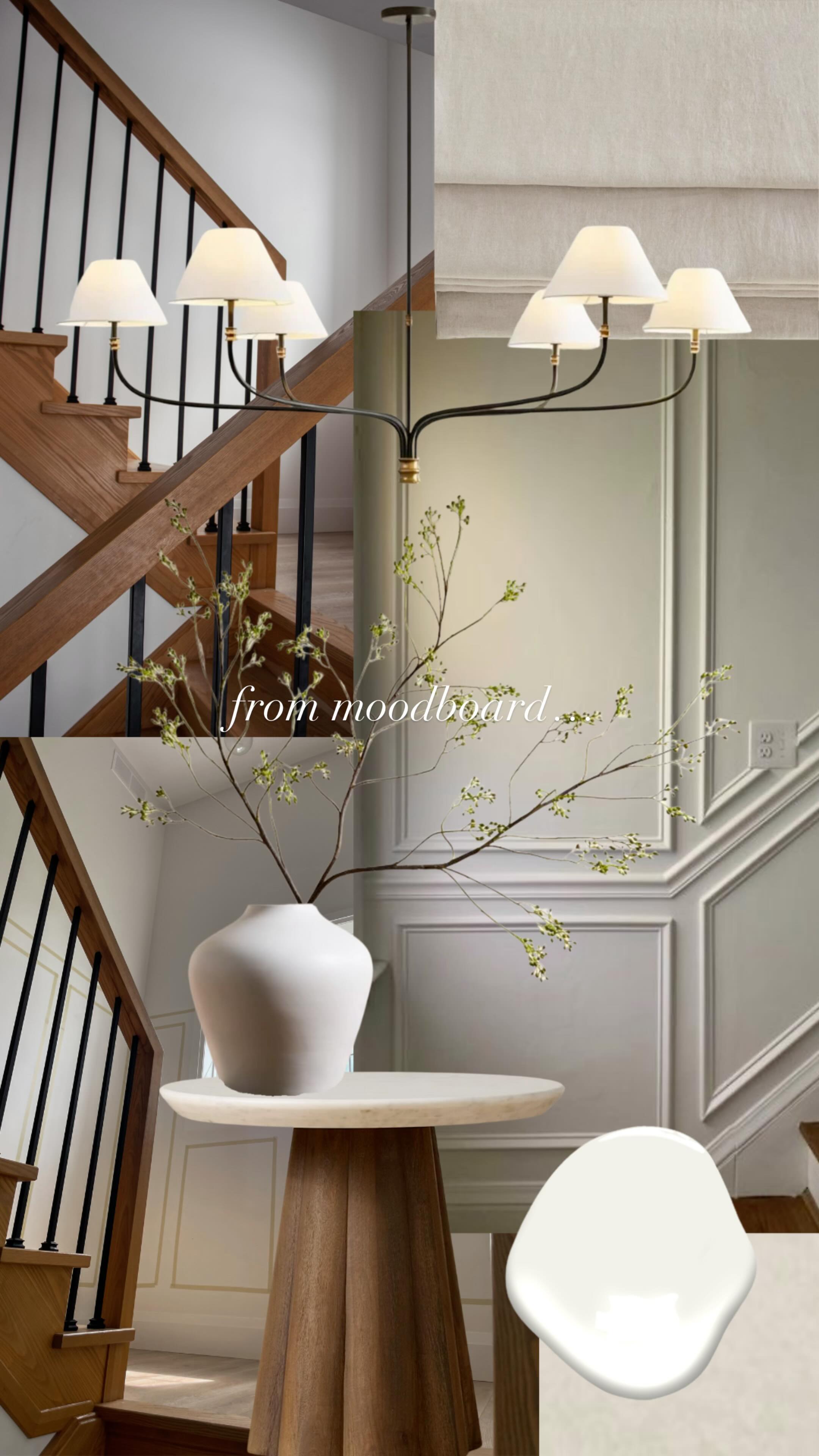 Instagram post by @athomewithcate for Residence Supply. Caption reads: From moodboard to reality ✨⁣
⁣
I’m so excited to....