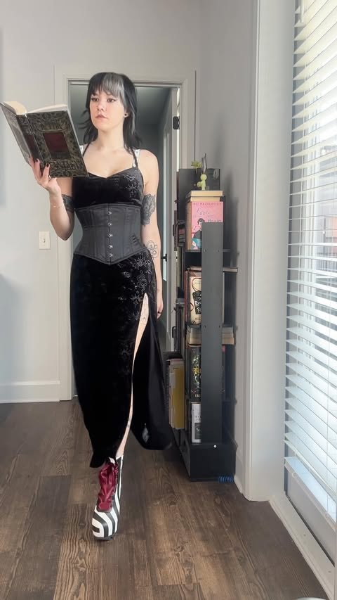 Instagram post by @kaylagayles for KILLSTAR. Caption reads: [...] this cool? Outfits kindly gifted by:....