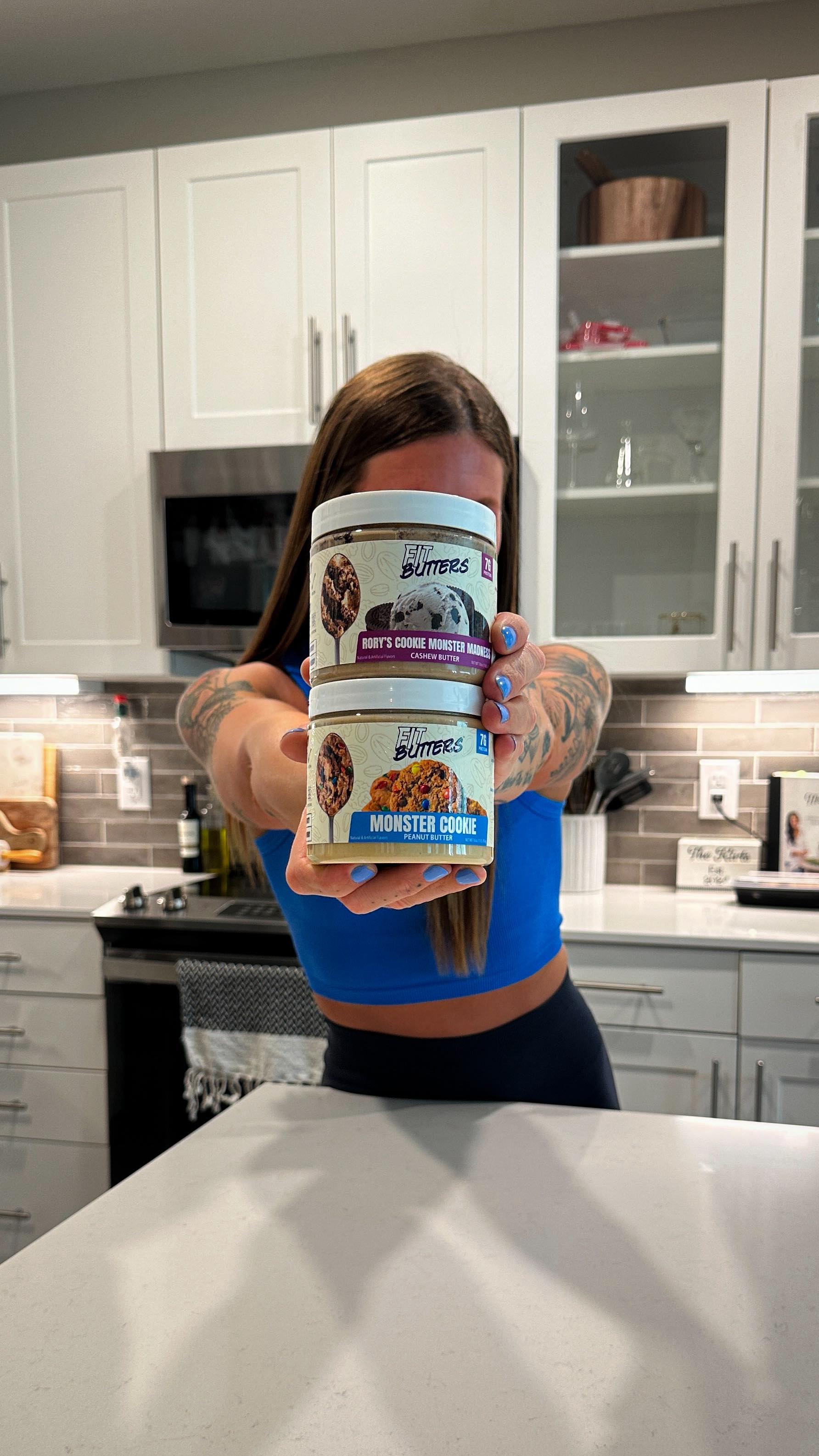 Instagram post by @iamsamanthakirts for FIt Butters. Caption reads: [...] that I am officially apart of the....