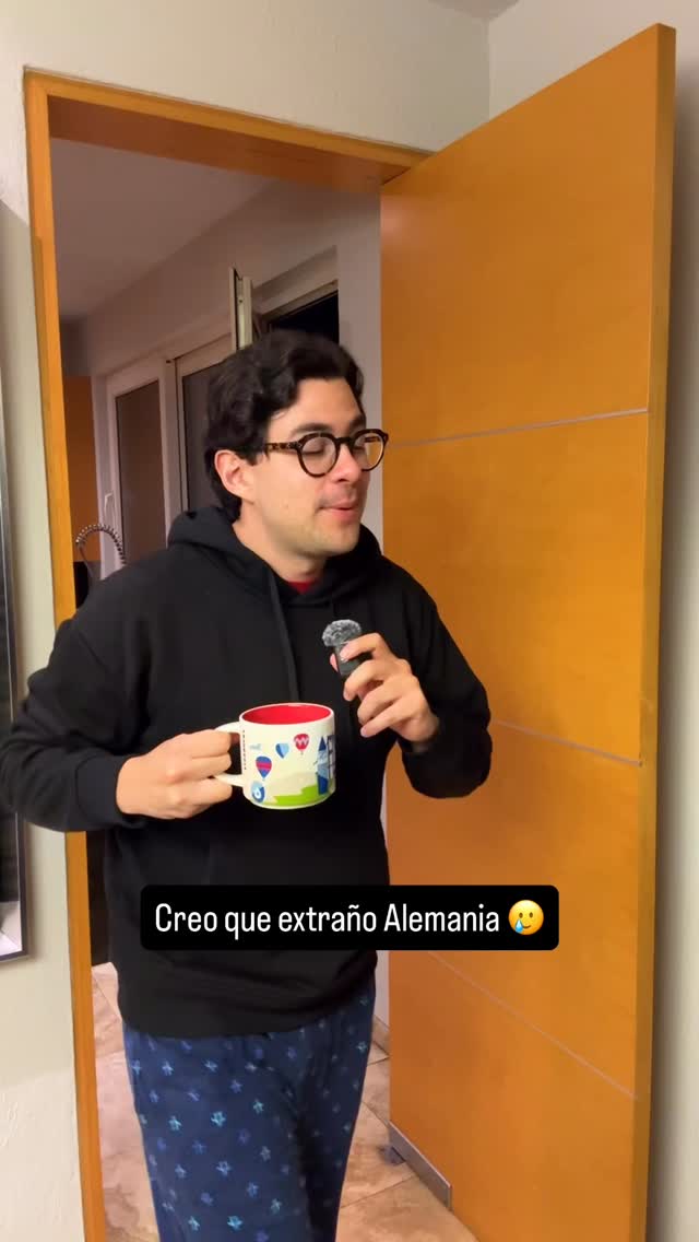 Instagram post by @emiliopego for Expatrio. Caption reads: Creo que extraño Alemania 🇩🇪🫣 @expatriogmbh....