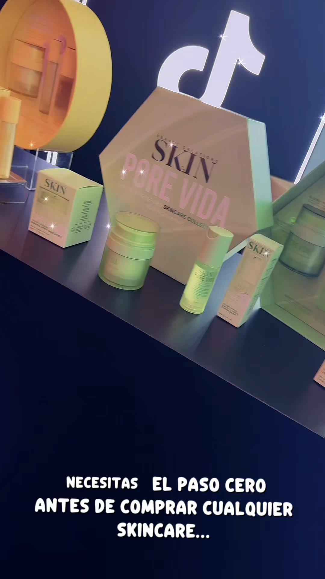TikTok post by @moonespinosa27 for Beauty Creations Cosmetics. Caption reads: #mirutinabc #skincare #skincareroutine #pielgrasa....