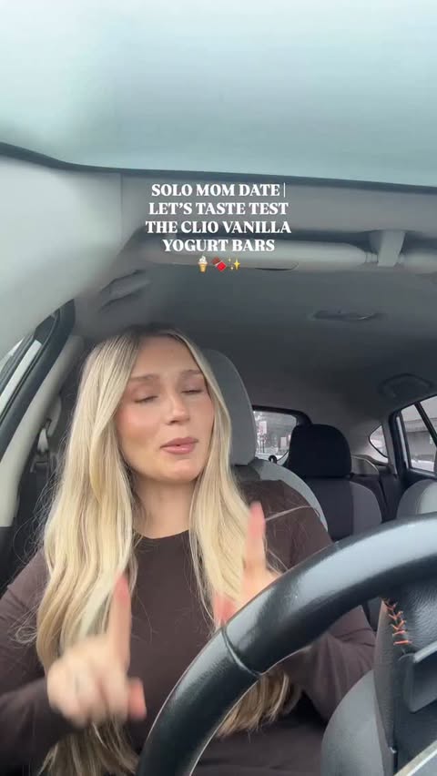 Instagram post by @mackenziehbell for Clio Snacks. Caption reads: Yeahhhh, these are insane 🤤 Larry said....