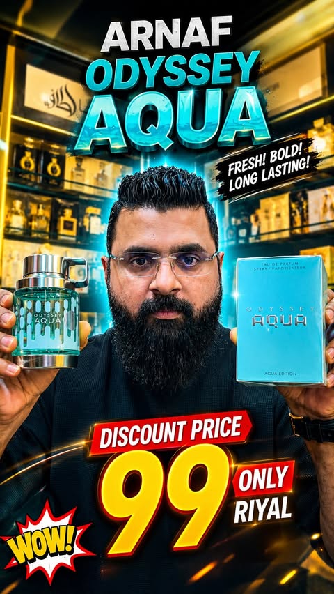 Instagram post by @uzairakhtar.qa for Armaf. Caption reads: 💥 ARMAF ODYSSEY AQUA Review | Best Summer [...].