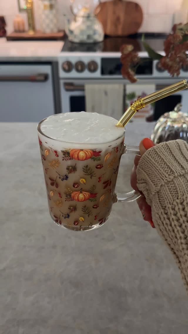 Instagram post by @organizewithrosie for Waterdrop Filter. Caption reads: Pumpkin spice everything 🎃☕🍂 Starts with pure....