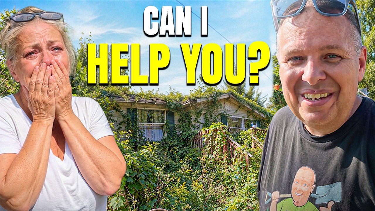 YouTube post by @OutdoorswithErik for Freecash.com. Caption reads: She Only Asked Us to Do Her Yard... But We Had a....