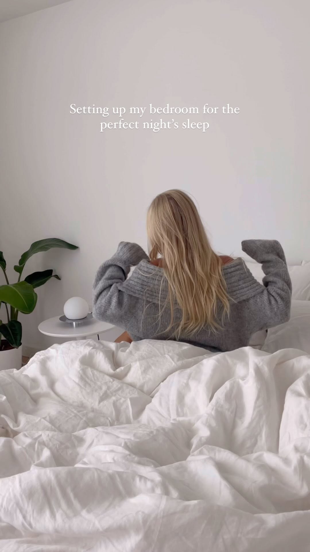 Instagram post by @valerie_sanders for IKEA USA. Caption reads: my ideal bedroom set up ☁️😌 I found everything at....