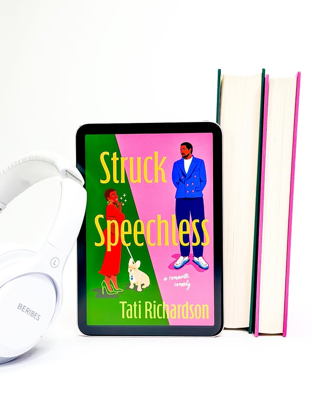 Instagram post by @subakka.bookstuff for TLC Book Tours. Caption reads: ᗩᑌᗪIOᗷOOK ᖴEᗩTᑌᖇE🎧⁣ ⁣ 𝗦𝘁𝗿𝘂𝗰𝗸....