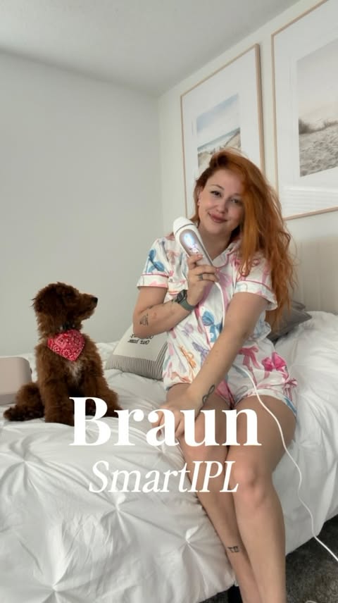 Instagram post by @ellyg.official for Braun. Caption reads: #ad #BraunPartner I use the @braunbeautyus Smart....