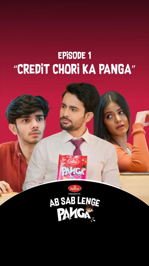 Instagram post by @panga_triangles for Haldiram's. Caption reads: It’s here 🔥 Episode 1 mein shuru hota hai Credit....
