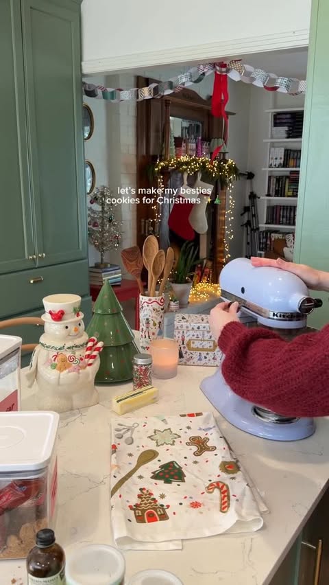 Instagram post by @peruseproject for Lenox. Caption reads: Holiday cookies paired with a cute cookie jar? The....