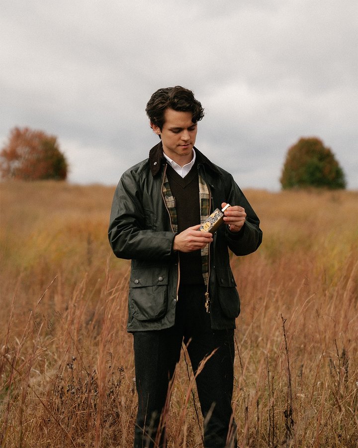 Instagram post by @adamgonon for Memo Paris. Caption reads: [...] leathery, and aromatic fragrance from Memo....