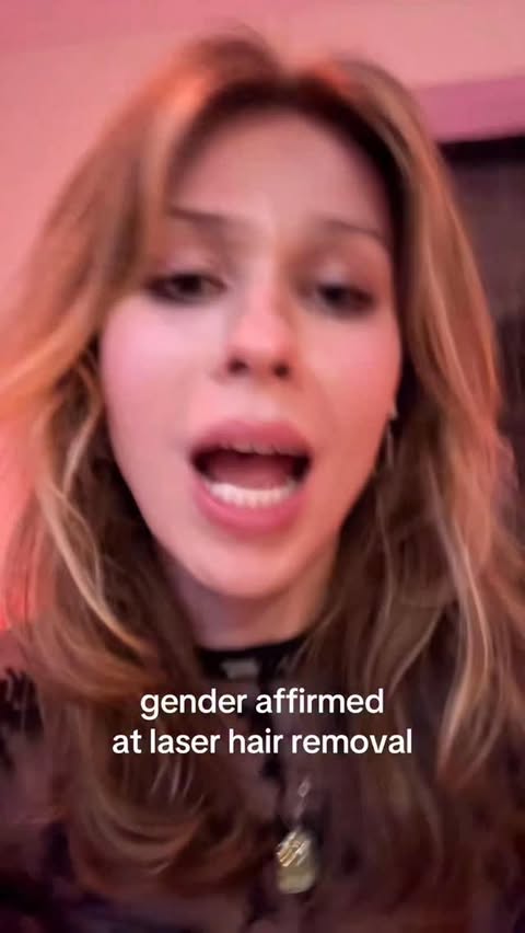 Instagram post by @reecekellyy_ for LaserAway. Caption reads: @laseraway gaggedddd for the doll! AFFIRM 😜🏳️‍⚧️....