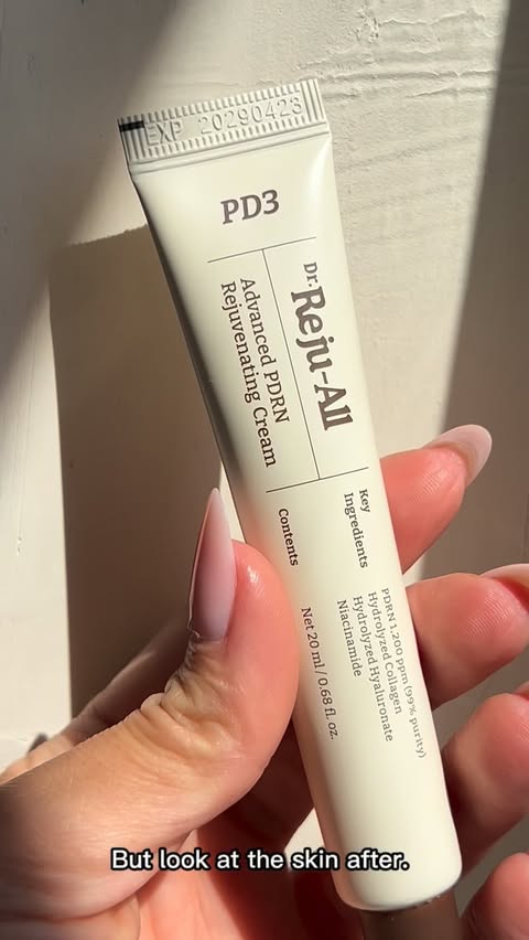 Instagram post by @sophio_tatvidze for Dr. Reju-All. Caption reads: Sunscreen alone can’t stop photoaging. ☀️ While....