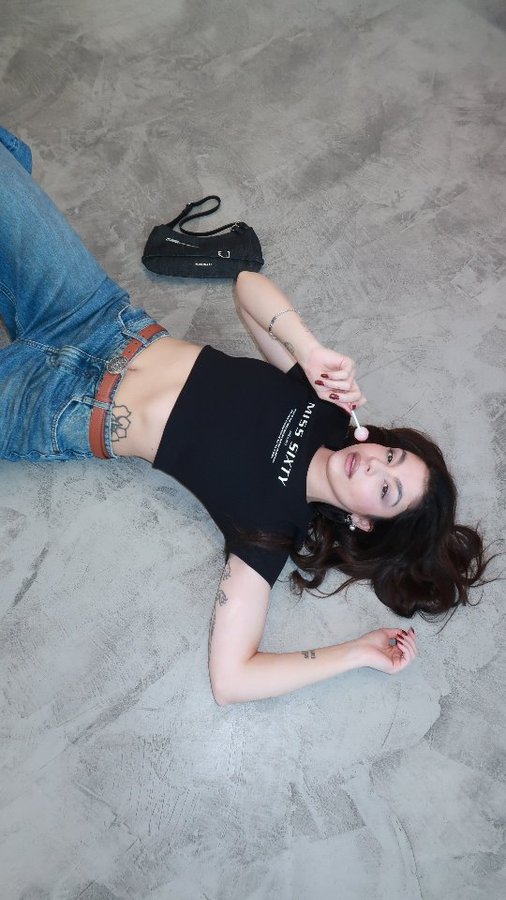 Instagram post by @tycjana for MISS SIXTY. Caption reads: @misssixty girl for life 💓 // @answear [...].
