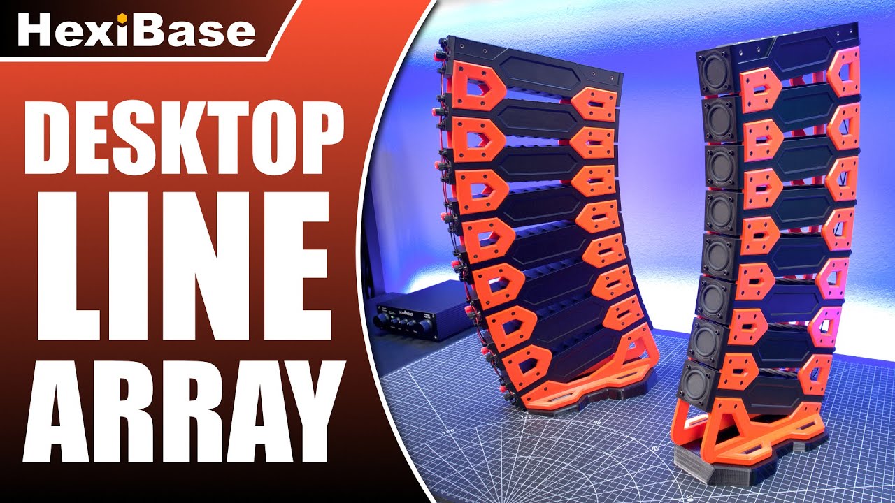 YouTube post by @HexiBase for Thingiverse. Caption reads: Micro Modular Feature Build.
